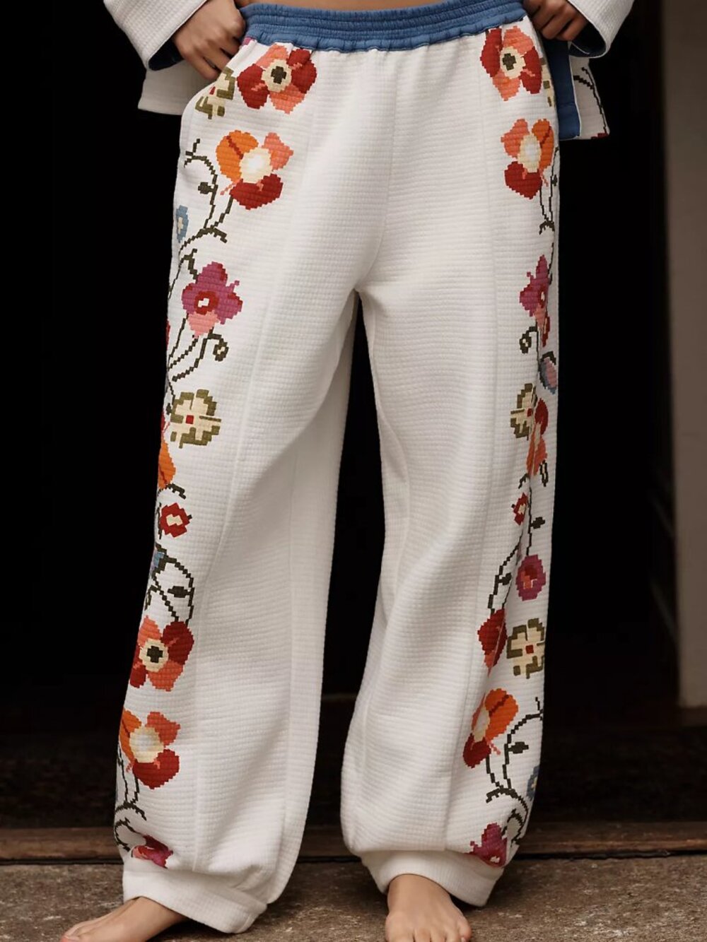 Anthropologie Cozy Quilted Pajama Pants L - Picture 2 of 8